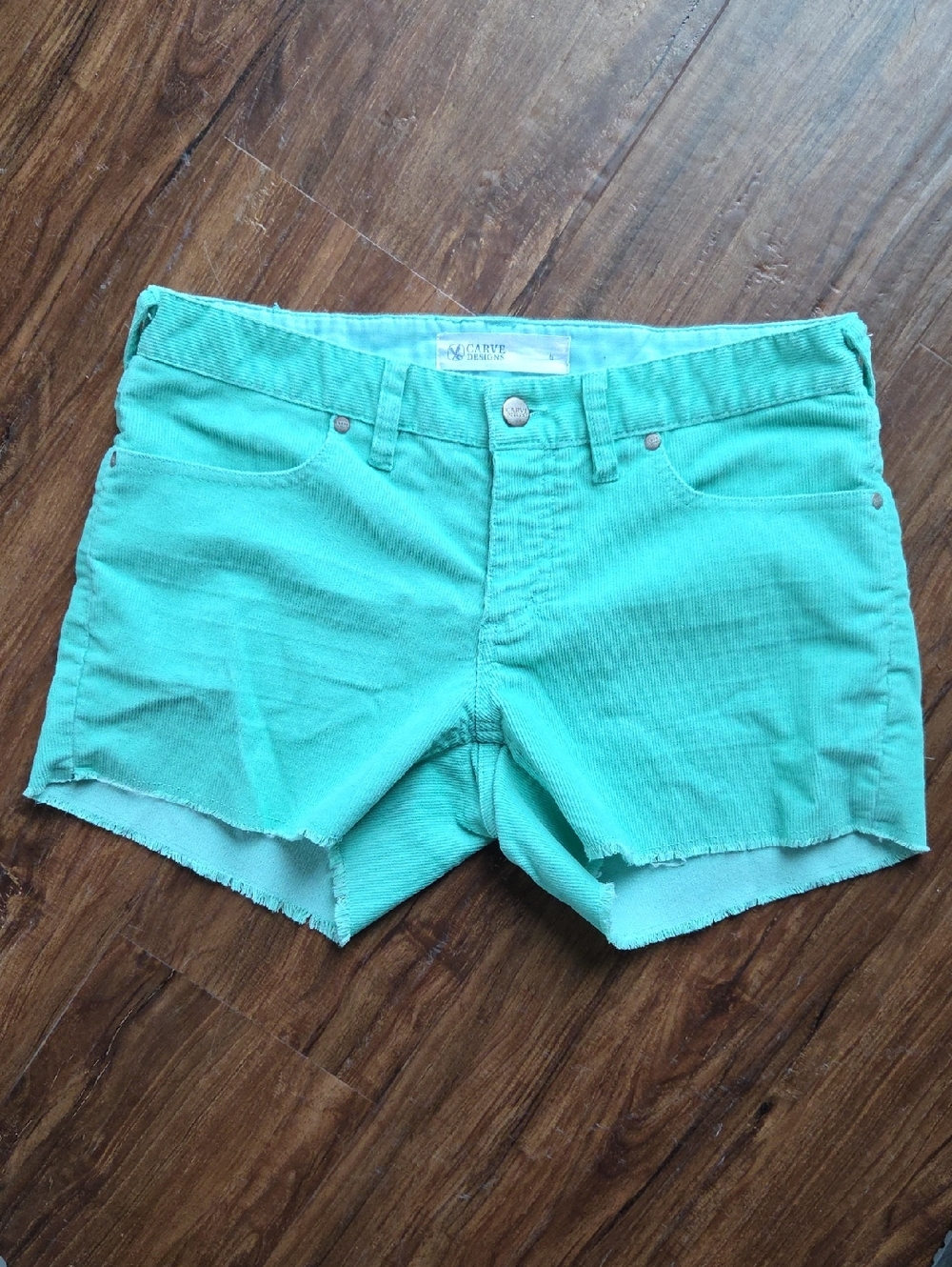 Carve Designs Oahu Mint Green Women's Denim Cutoff Shorts